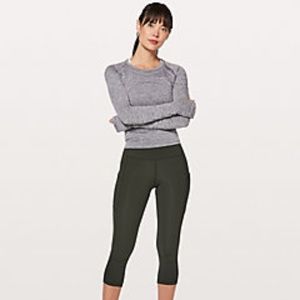 Lululemon - Speed Up Crop *21" - Size 12 evergreen